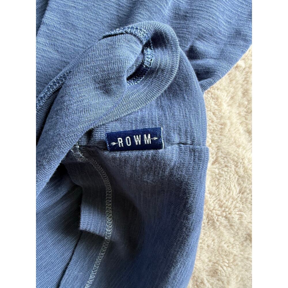Rowm Men’s Blue Long Sleeve T-Shirt - Picture 3 of 6
